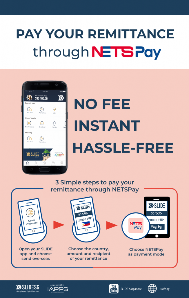 image showing benefits and how to use netspay to pay for slide remittance